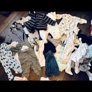 Bundle of baby boy clothes